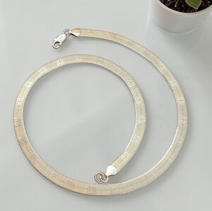 Vintage Givenchy Gold Herringbone Chain Necklace